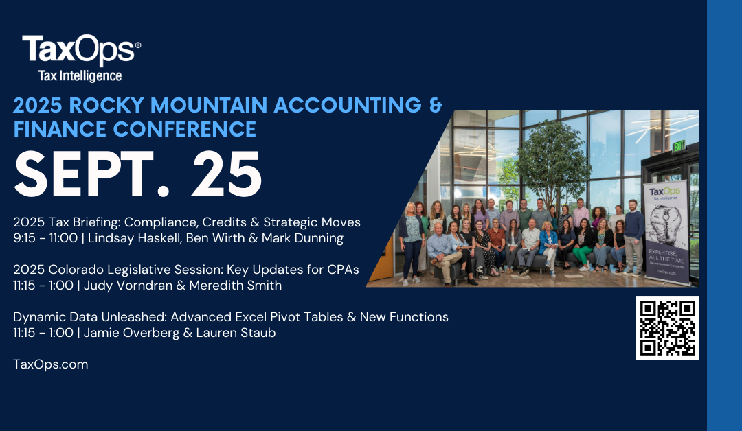 TaxOps Presents Tax Law Updates and Technical Sessions at RMAC
