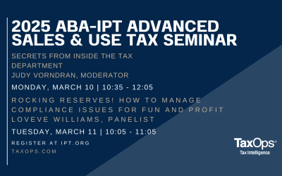 Judy Vorndran and Loveve Williams at ABA/IPT Advanced Tax Seminar