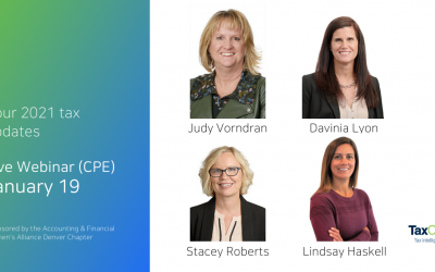 TaxOps updates on 2021 Federal and SALT tax issues (CPE)