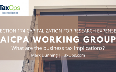 Mark Dunning Joins AICPA Panel Assessing Capitalization of R&D Expenses
