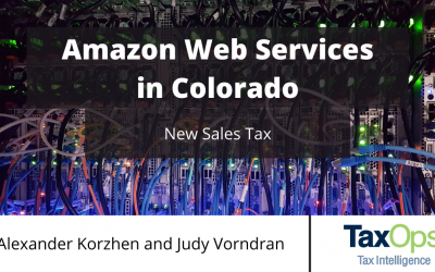 New Tax on Amazon Web Services in Colorado