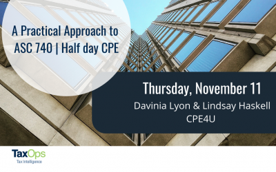 A Practical Approach to ASC 740 CPE