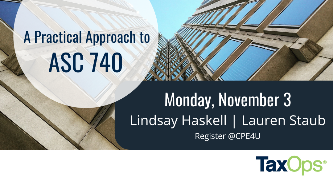 A Practical Approach to ASC 740 CPE