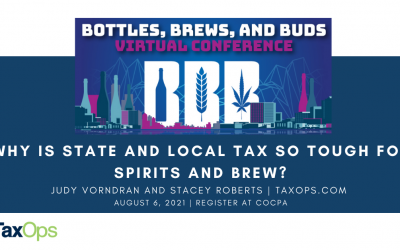 Why is state and local tax so tough for spirits and brew