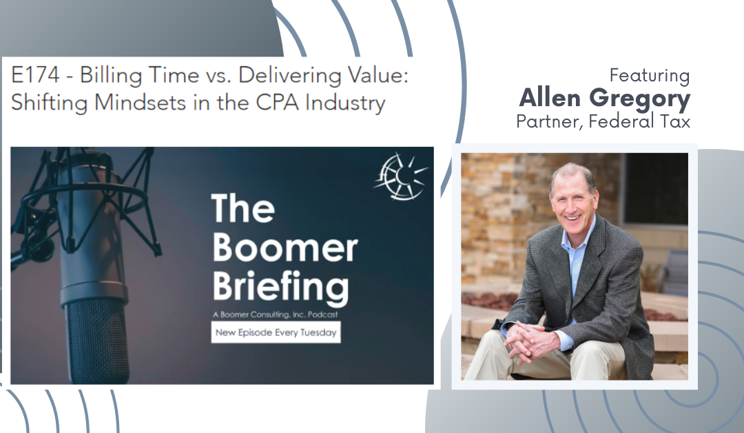 Allen Gregory on Value-Based Pricing for The Boomer Briefing