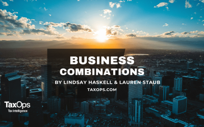 Business Combinations: Taxable & Non-taxable Transactions
