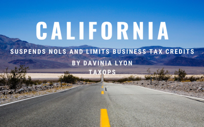 California NOL suspension and business tax credit limitation