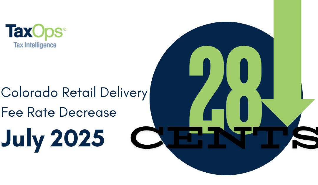Colorado Retail Delivery Fee Drops a Penny