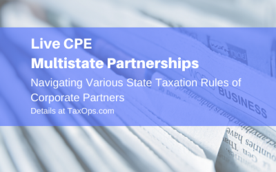 Multistate Partnerships: Navigating Various State Taxation Rules of Corporate Partners