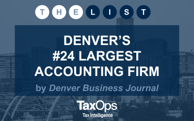 TaxOps 24th on Denver Business Journal Largest Accounting Firm List