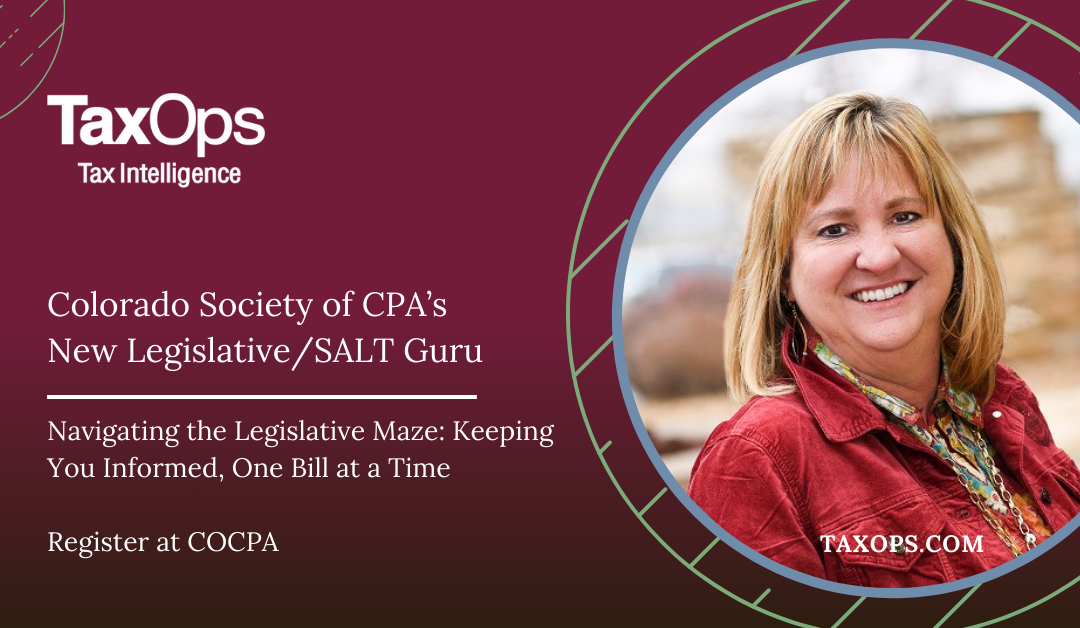 Meet Judy Vorndran, COCPA’s New Legislative/SALT Guru CPE