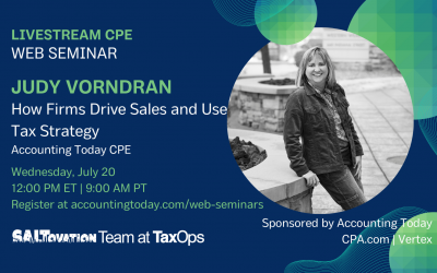 Judy Vorndran on Firm Tax Strategy for Accounting Today CPE