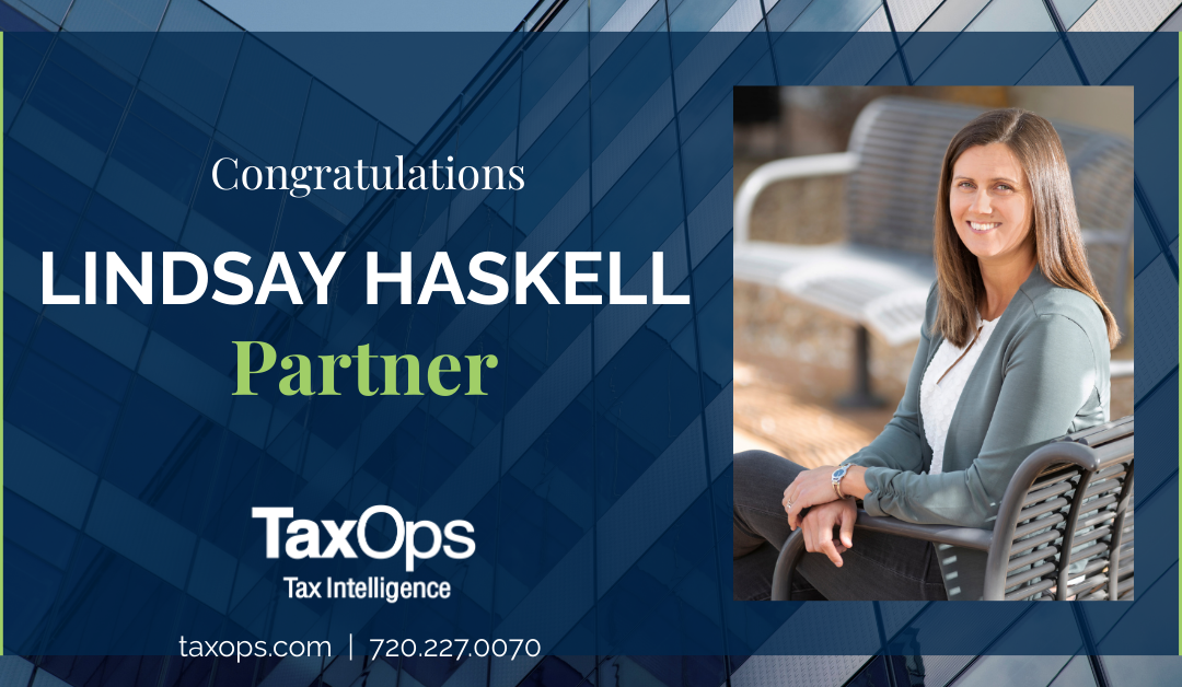 TaxOps Announces Lindsay Haskell as Partner, Corporate Tax