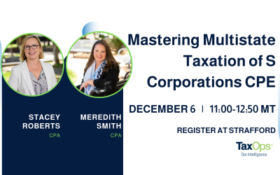 Mastering Multistate Taxation of S Corporations CPE
