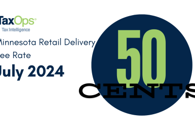 Minnesota Transaction Retail Delivery Fee Effective July 1, 2024