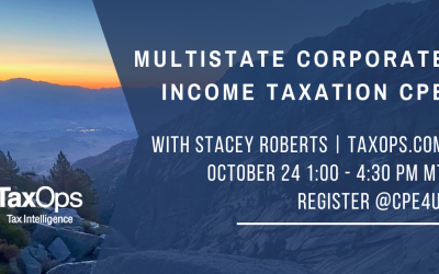 Stacey Roberts Presents Multistate Corporate Income Taxation CPE