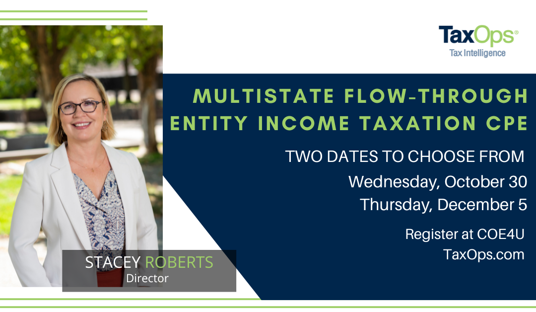 Multistate Flow-Through Entity Income Taxation CPE