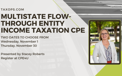 Multistate Flow-Through Entity Income Taxation