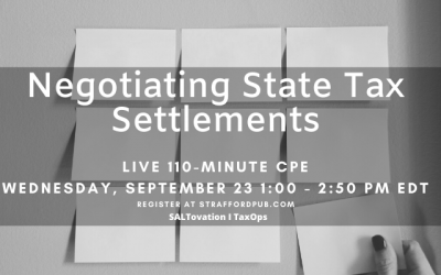 Negotiating State Tax Settlements: VDA, Amnesty, and Audit Strategies CPE