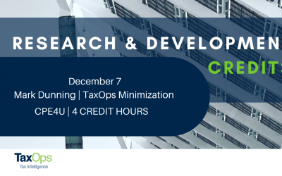 Research and Development Credits CPE: Into the Weeds on Lucrative Credits