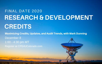 Research & Development Credit: Maximizing credits, legislative updates, and audit trends