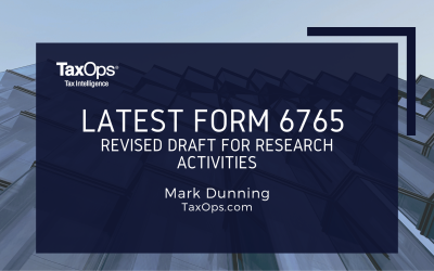 Latest Form 6765 Revised Draft for Research Activities