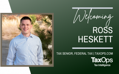 Welcome Ross Heskett to the TaxOps Team