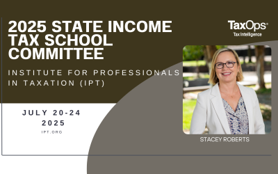 Welcome Stacey Roberts to the 2025 State Income Tax School Committee