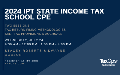 Stacey Roberts Returns to State Income Tax School CPE