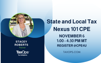 State and Local Tax Nexus 101 CPE