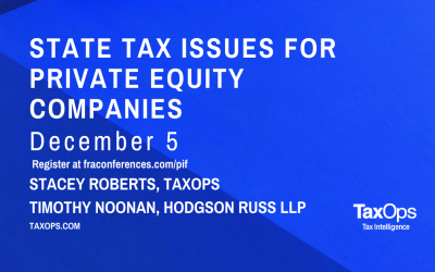 State Tax Issues for Private Equity Companies, Private Investment Fund
