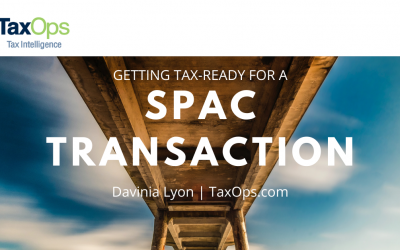 Getting Tax-ready for a SPAC Transaction
