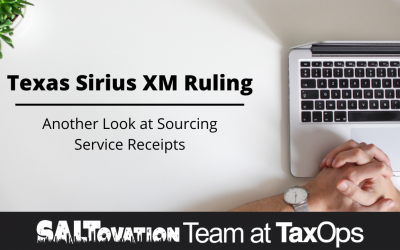 Texas Sirius XM Ruling: Another Look at Sourcing Service Receipts