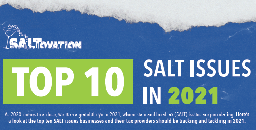 Top 10 State and Local Tax Issues in 2021
