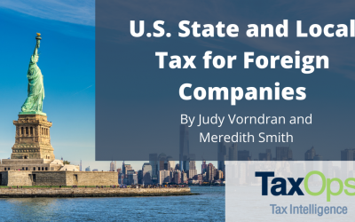 U.S. State and Local Tax for Foreign Companies  