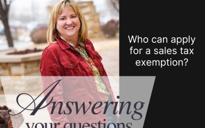 Who can apply for a sales tax exemption?